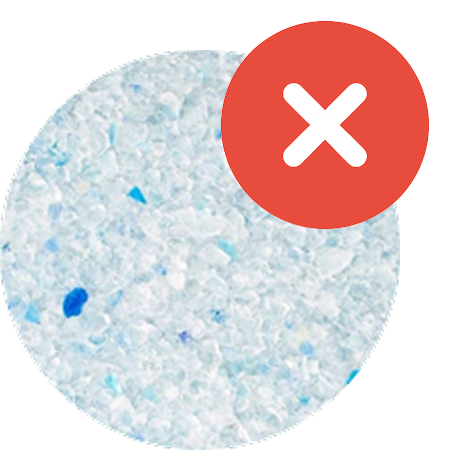 Silica gel cat litter