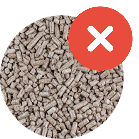 Grains that are too large or irregular