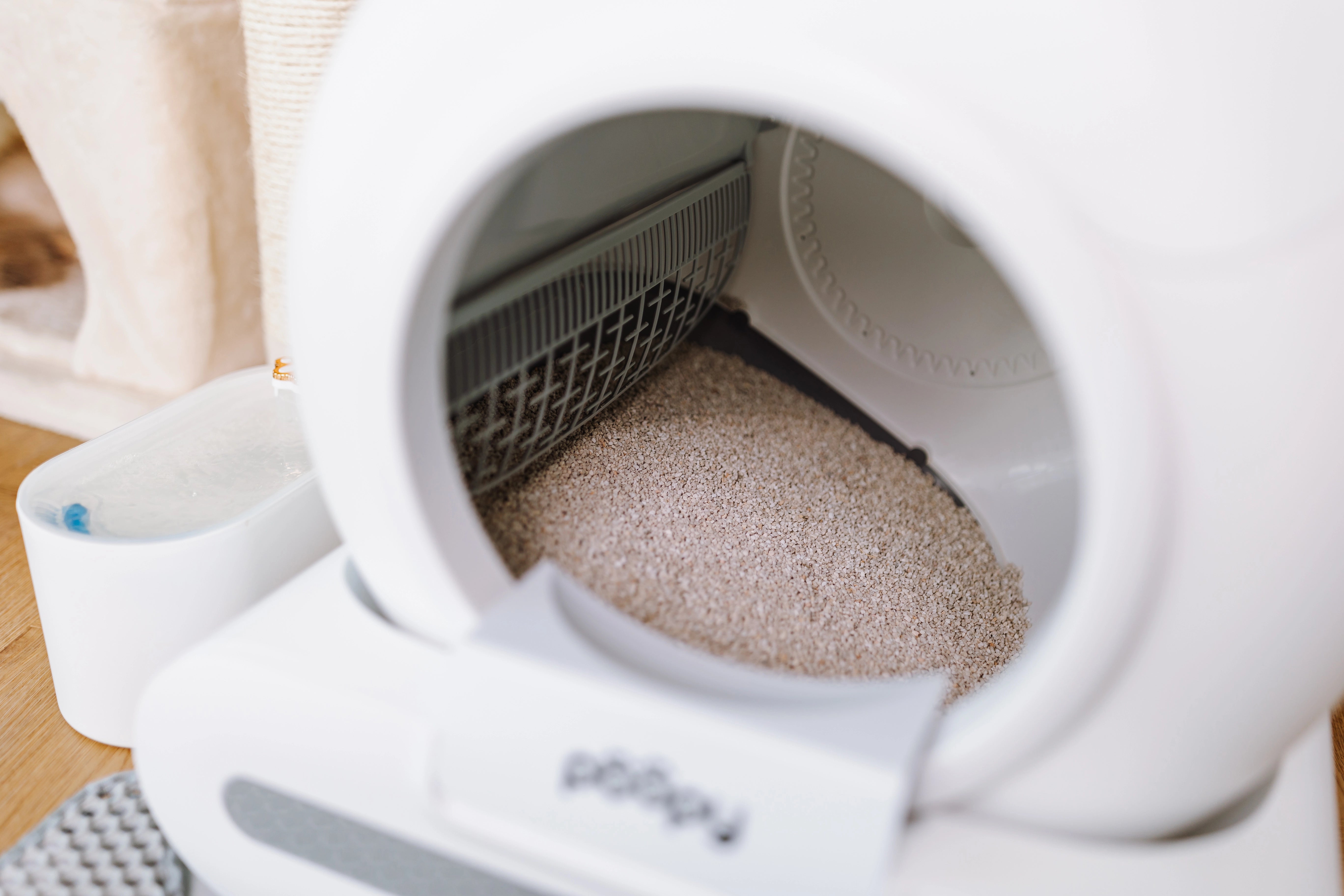 Poopy works with coarse clumping grit